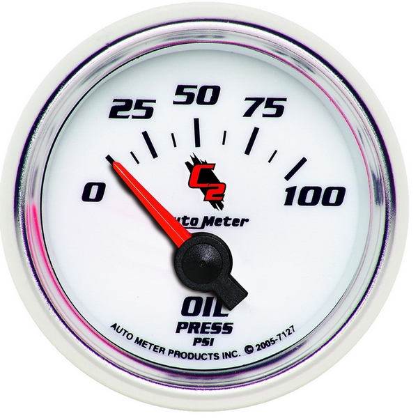 2-1/16" OIL PRESSURE, 0-100 PSI, C2